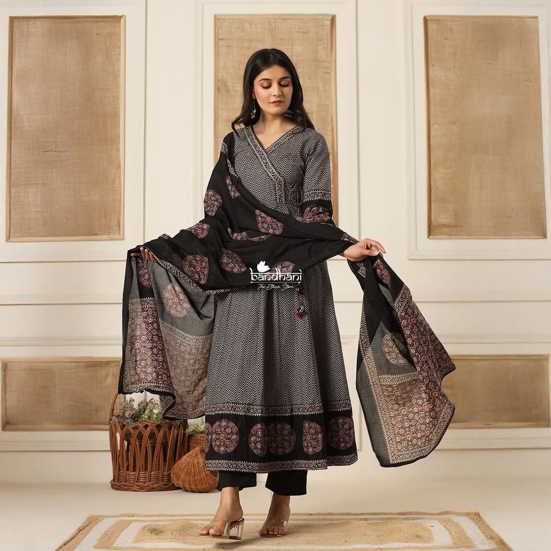 New anarkali kurta set with new style... parrten (PVCRD42)