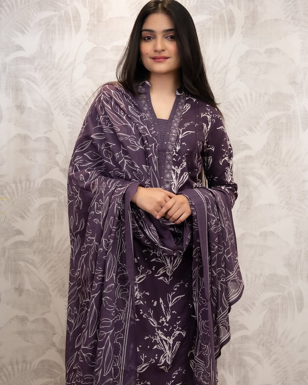 Pure fine Riyon fabric with embrioday naira cut Kurti with Pant(PVCRD107)