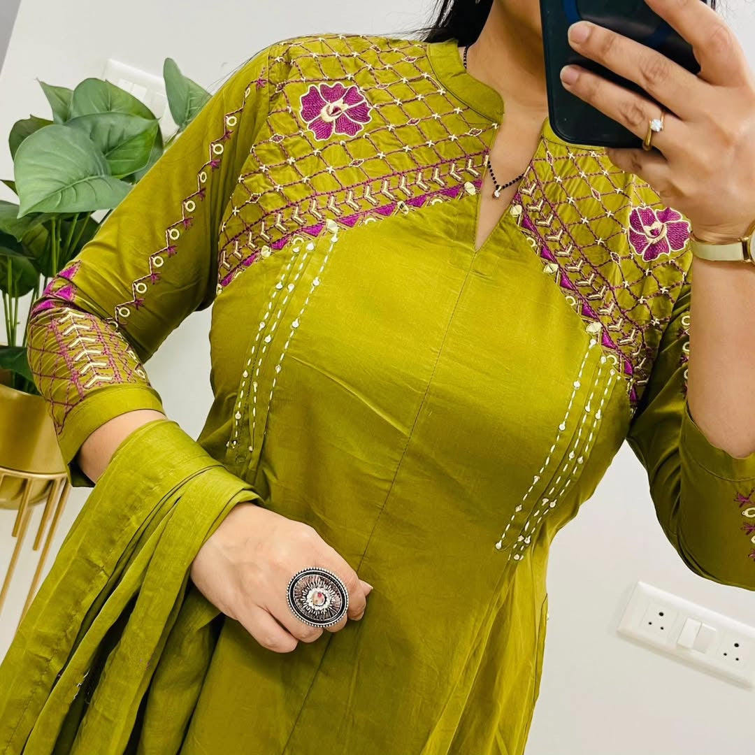 KURTA PENT WITH DUPATTA SUIT SET (LK04)