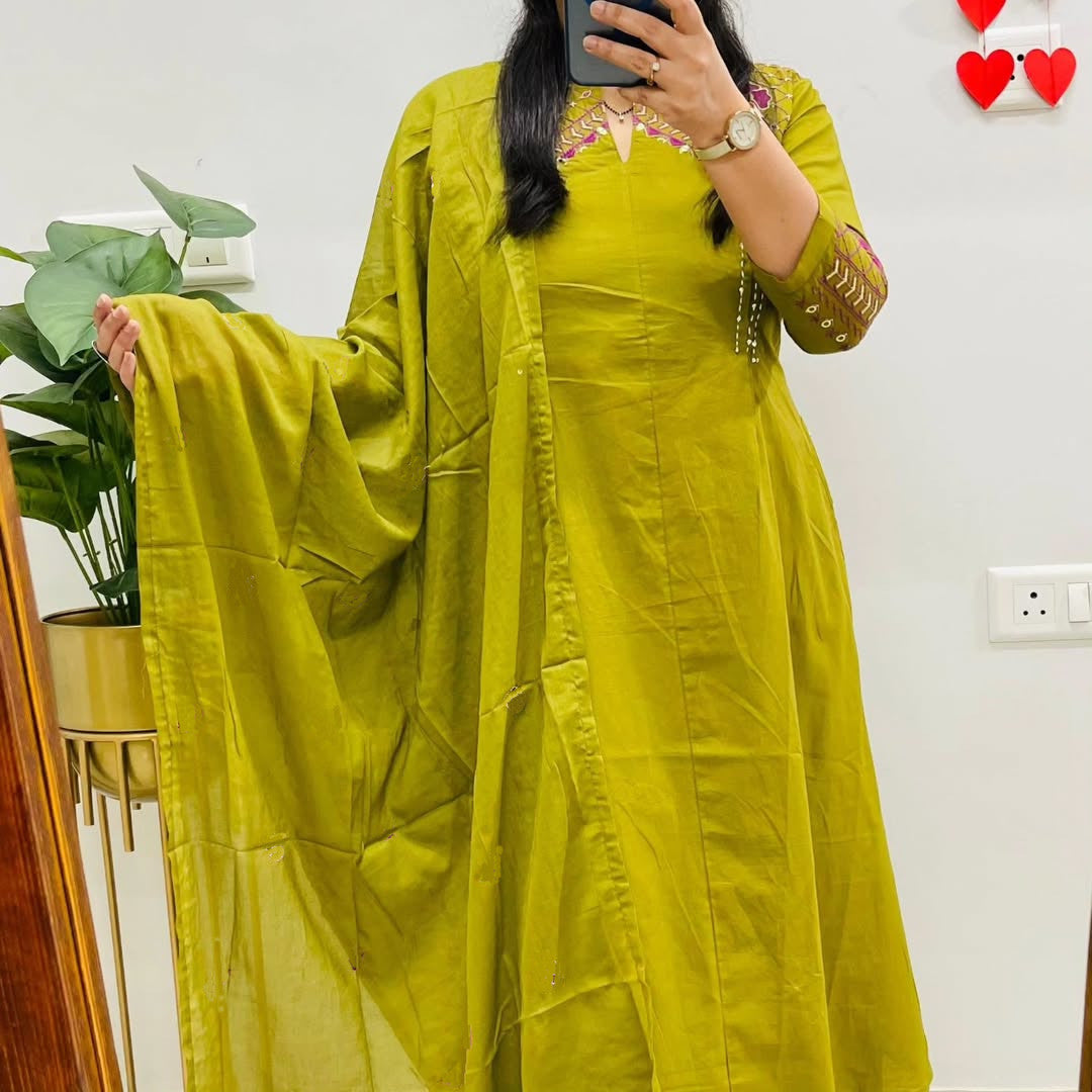 KURTA PENT WITH DUPATTA SUIT SET (LK04)