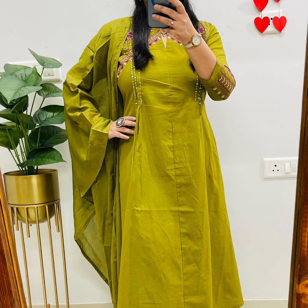 KURTA PENT WITH DUPATTA SUIT SET (LK04)