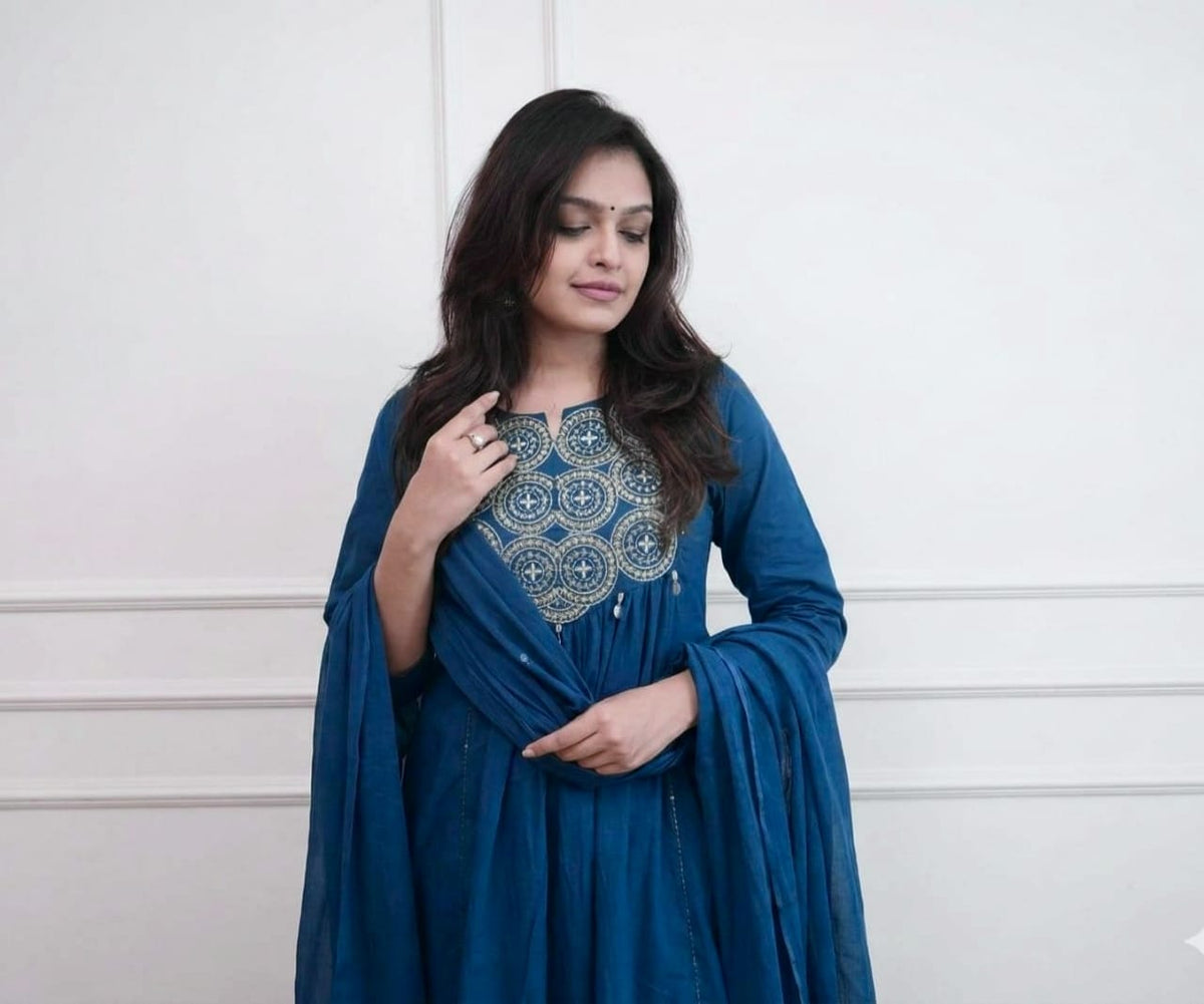 Dazzling Anarkalis with intricate mirror work (KS12)