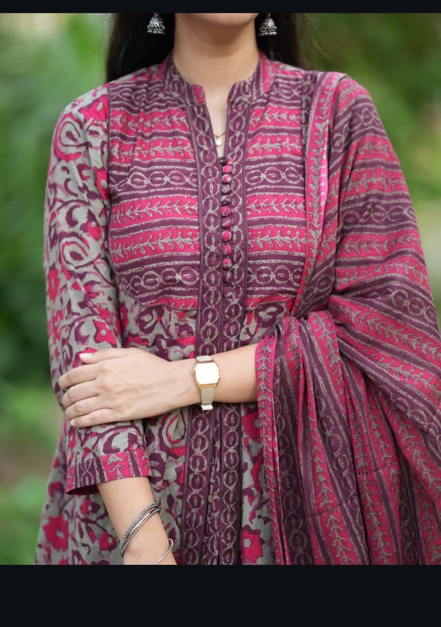 New anarkali kurta set with new style...(PVCRD24)