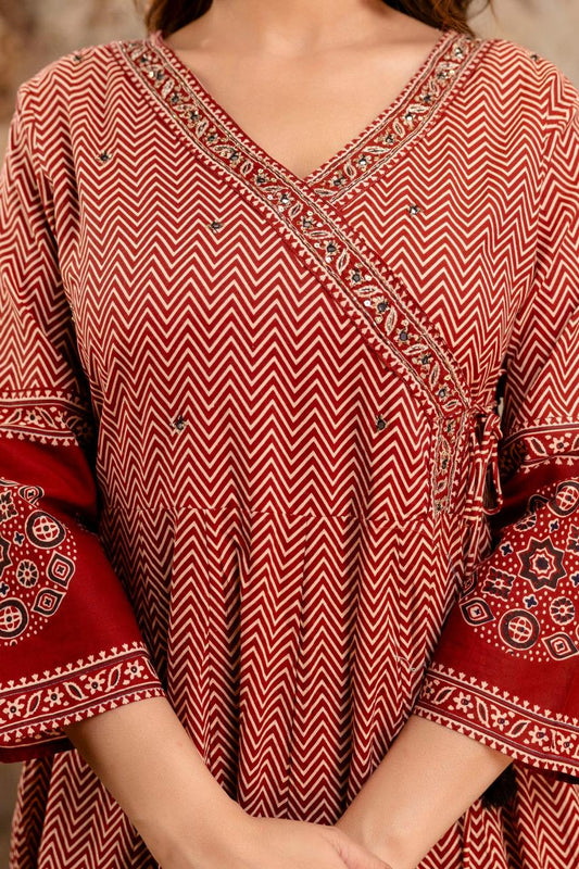 New anarkali kurta set with new style... parrten (PVCRD43)