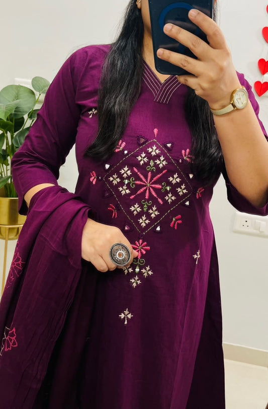 Cotton Kurta Set with Pant